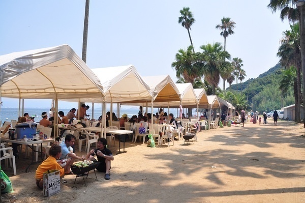 能古島キャンプ村海水浴場