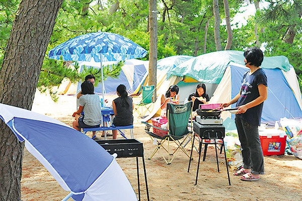 室積海水浴場キャンプ場