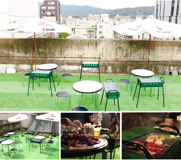 河原町三条で屋上貸切BBQ